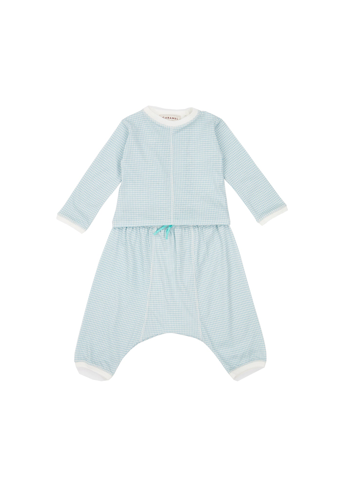 Baby Boys & Girls Cyan Cotton Set