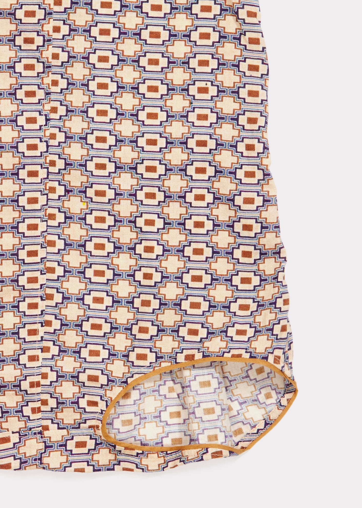 Baby Kaleido Blue Cotton Woven Romper