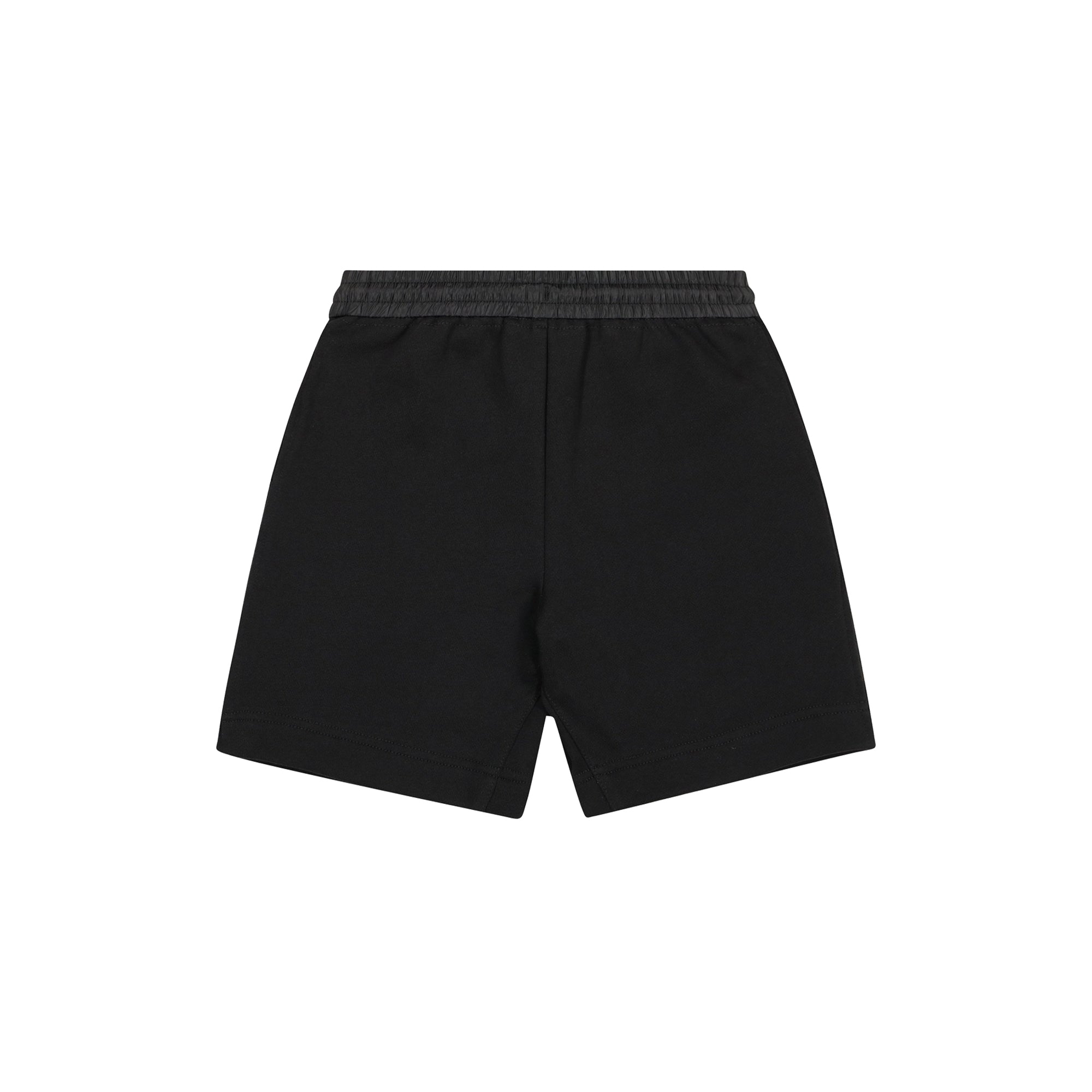 Boys & Girls Black Logo Cotton Shorts