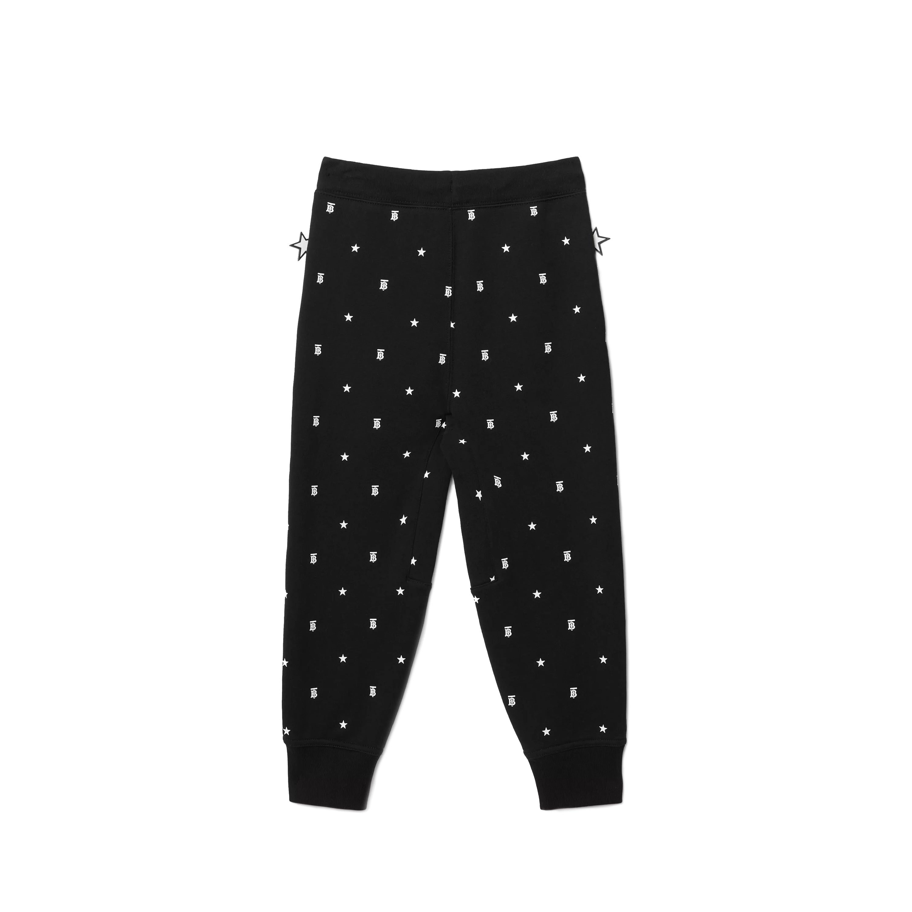 Boys Black Logo Cotton Trousers