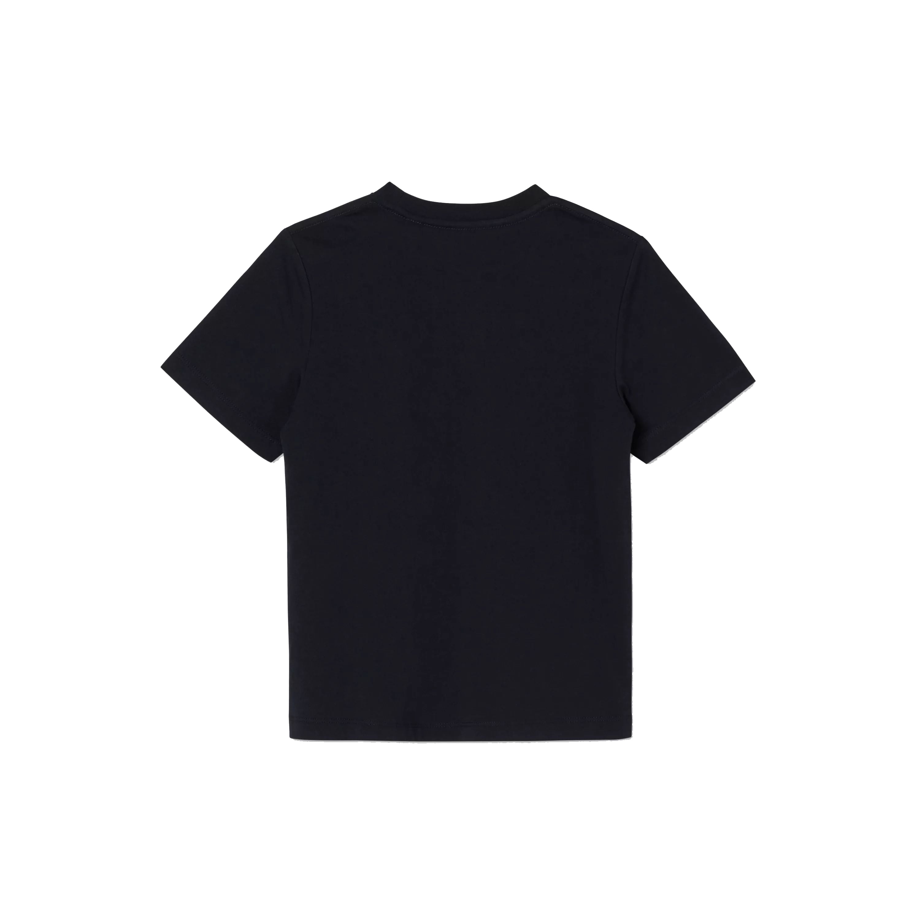 Boys & Girls Black Logo Cotton T-Shirt