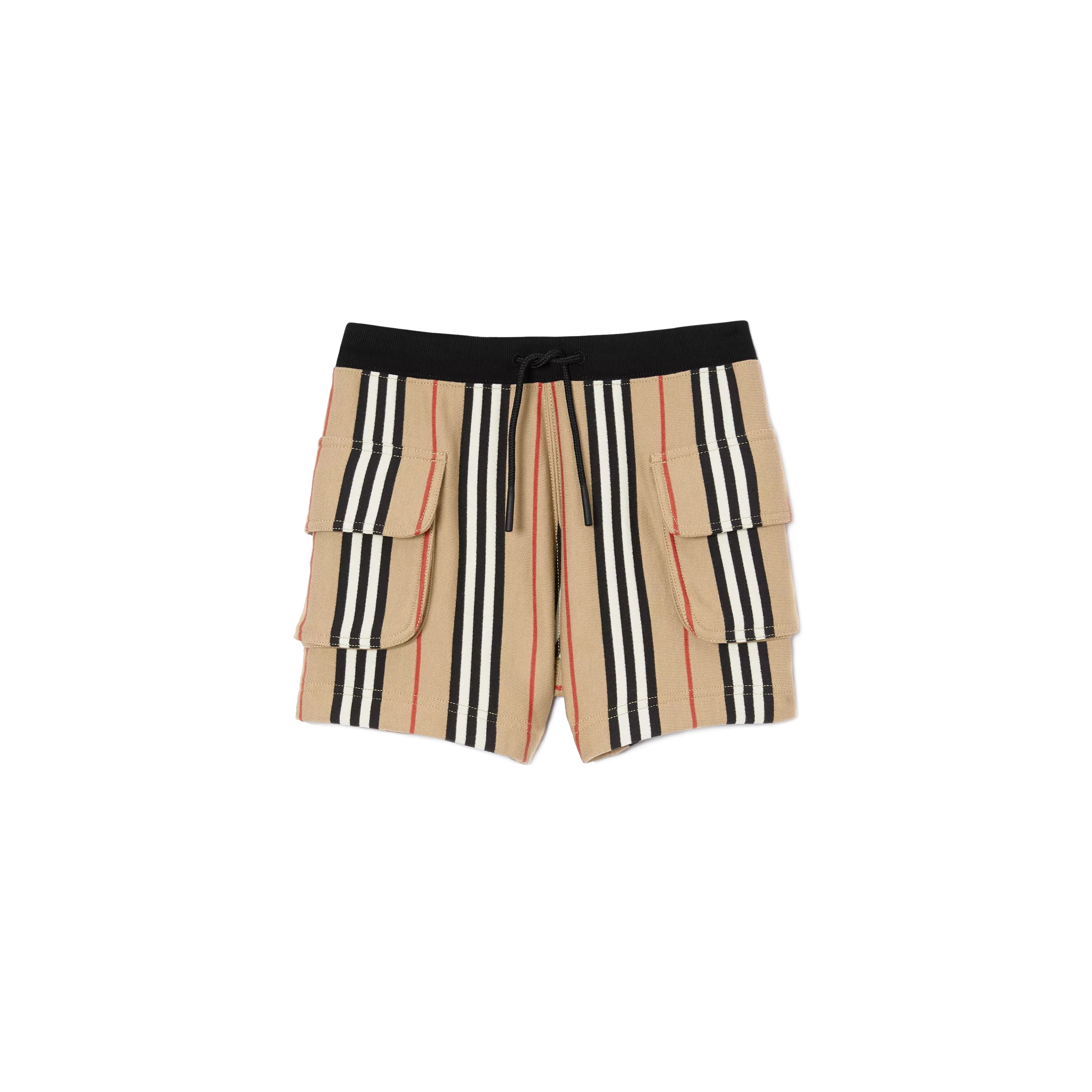 Boys & Girls Beige Stripe Cotton Shorts