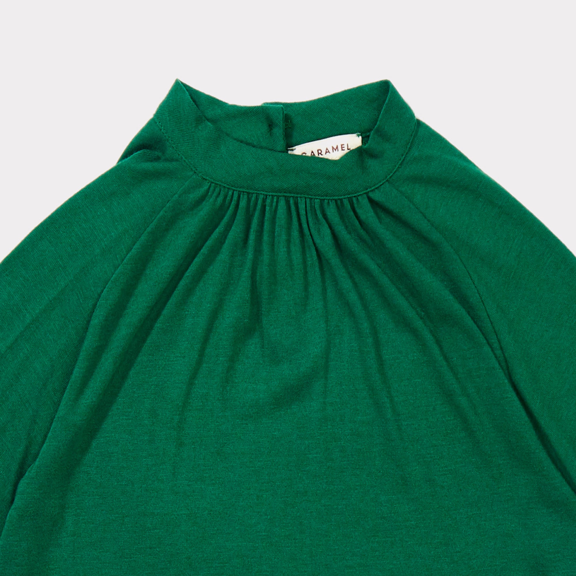 Girls Green Jersey Blouse