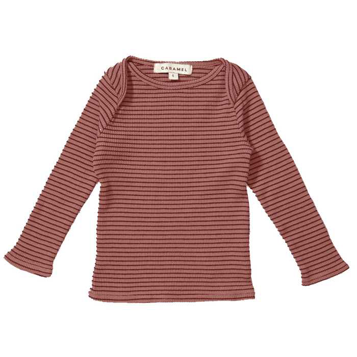 Baby Girls Red Striped Cotton Shirt