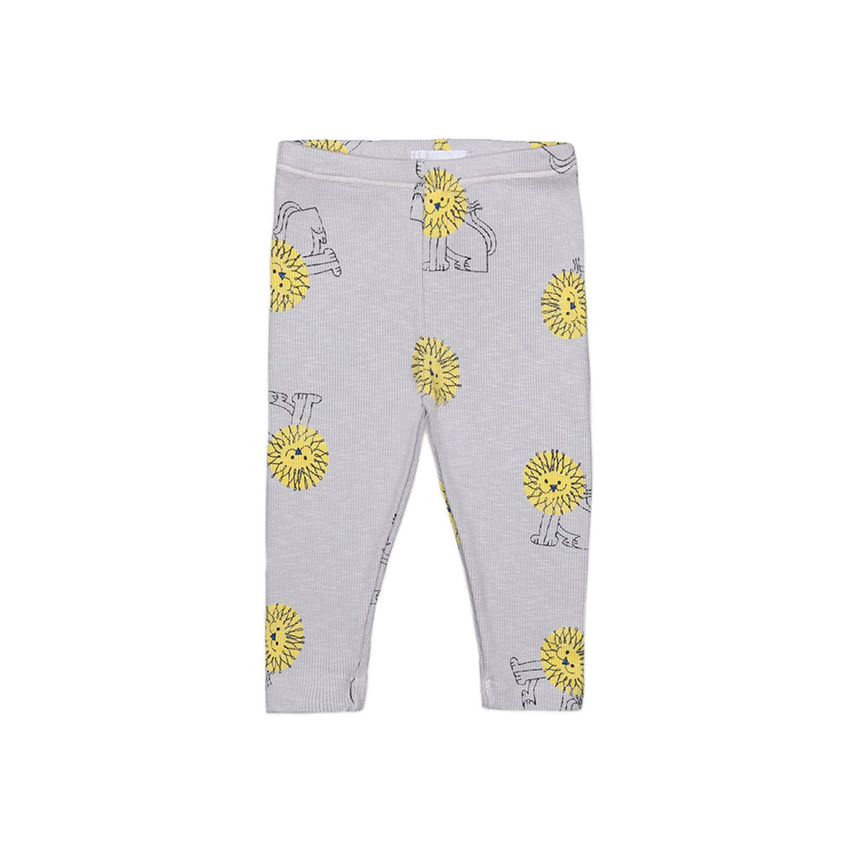 Baby Girls Grey Lion Cotton Leggings