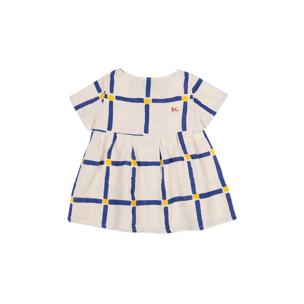 Baby Girls White Cube Cotton Dress