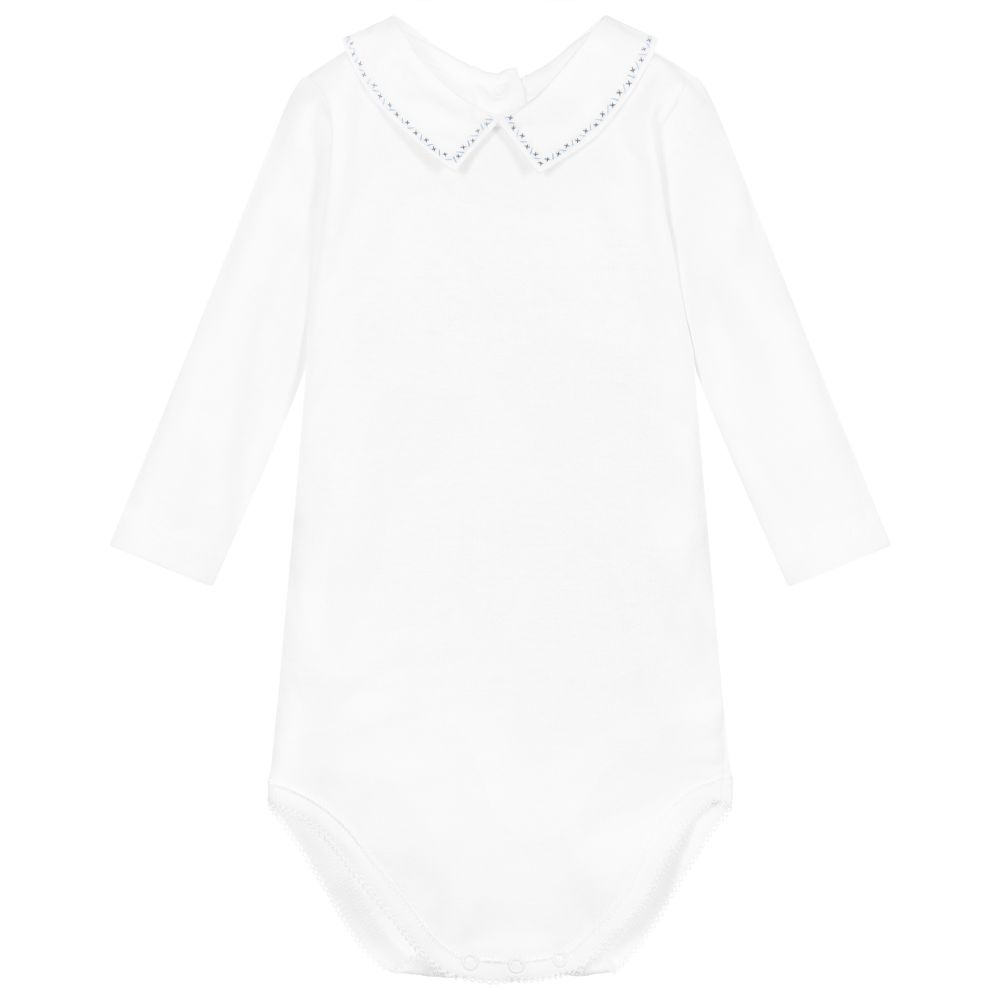 Baby Boys & Girls White Romper