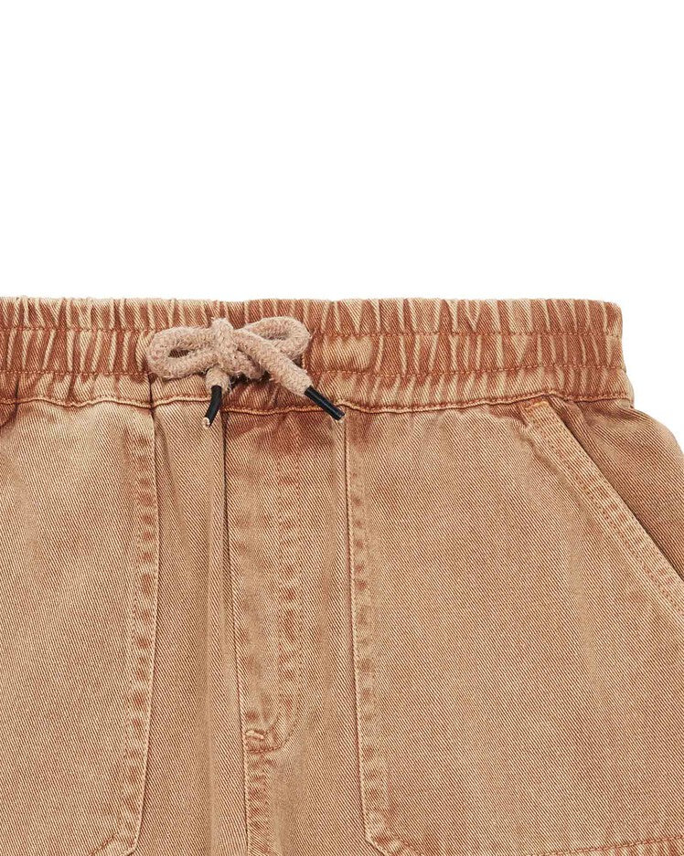 Boys & Girls Caramel Cotton Trousers