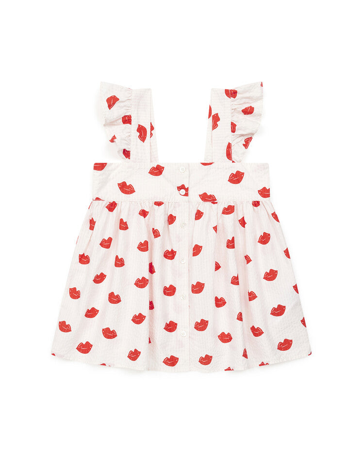 Girls White Cotton Top