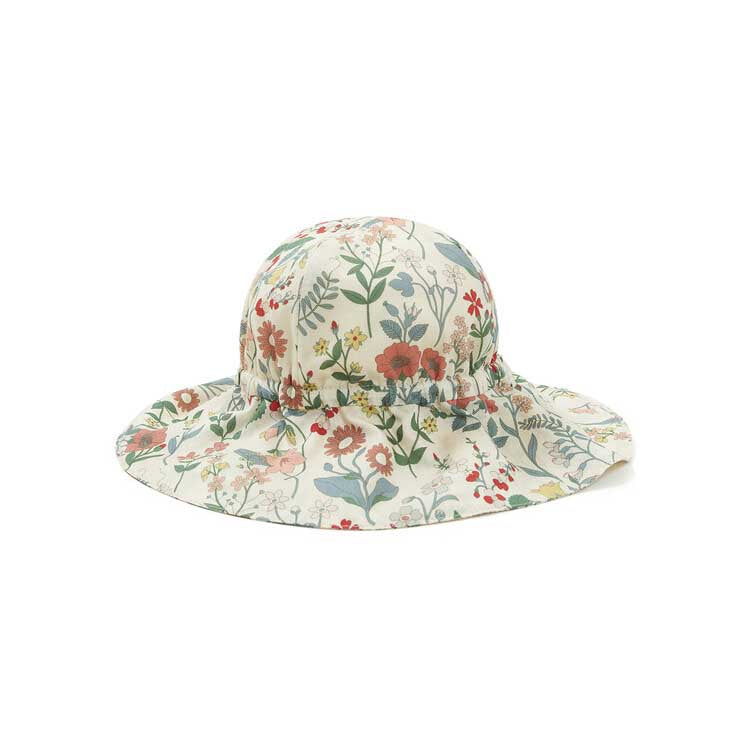 Baby Girls Blue Floral Hat