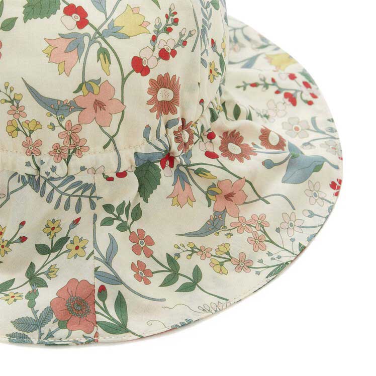 Baby Girls Blue Floral Hat