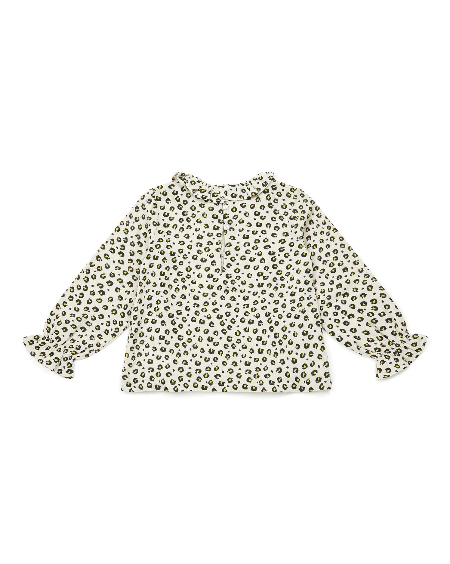Girls Leopard Cotton Blouse