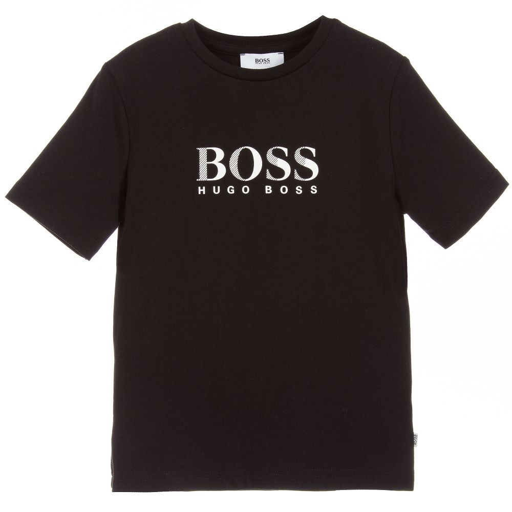 Boys Black Logo T-shirt