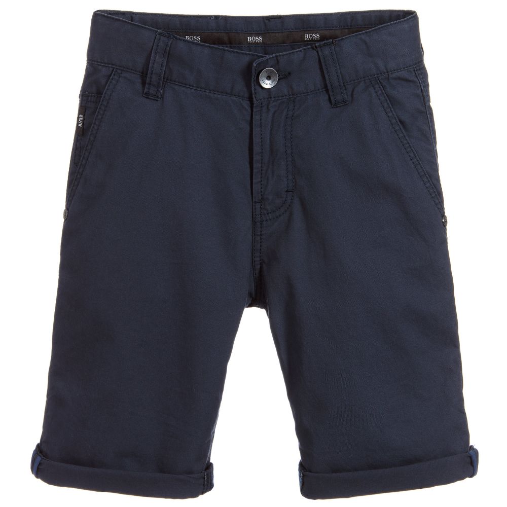 Boys Ozone Cotton Twill Bermuda Shorts