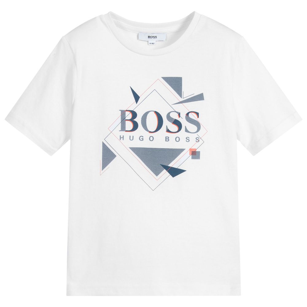 Boys White Logo T-shirt