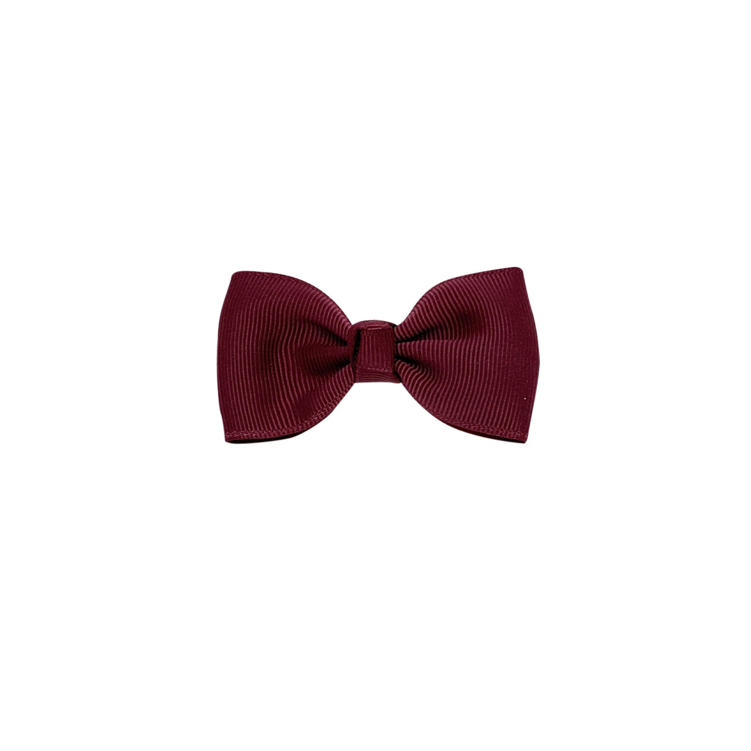 Girls Wine Red Bow Hair Clip - 7cm