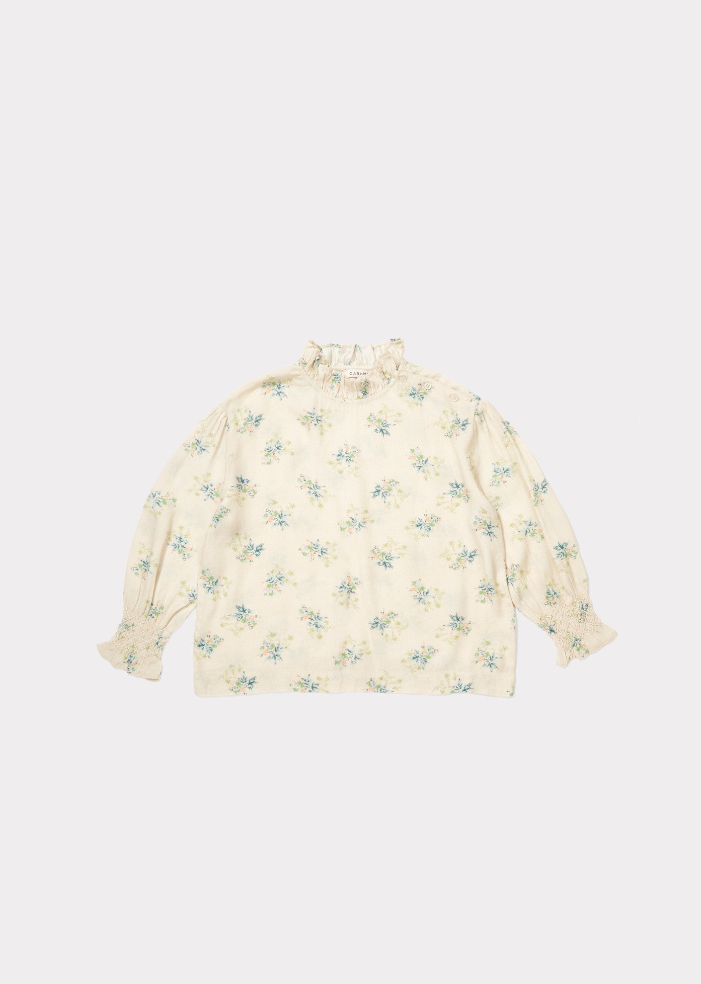 Girls Ivory Woven Blouse