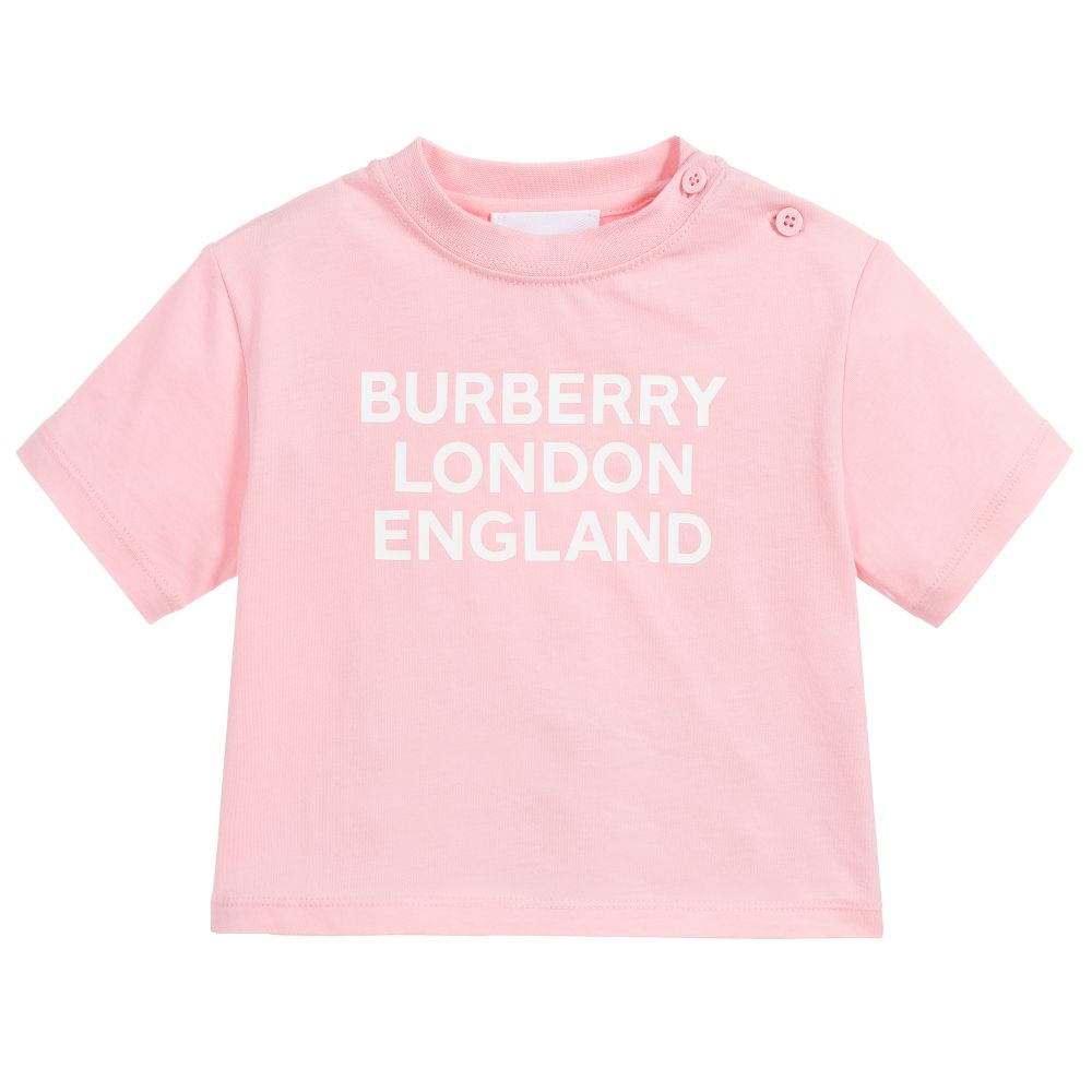 Baby Girls Candy Pink Cotton T-Shirt