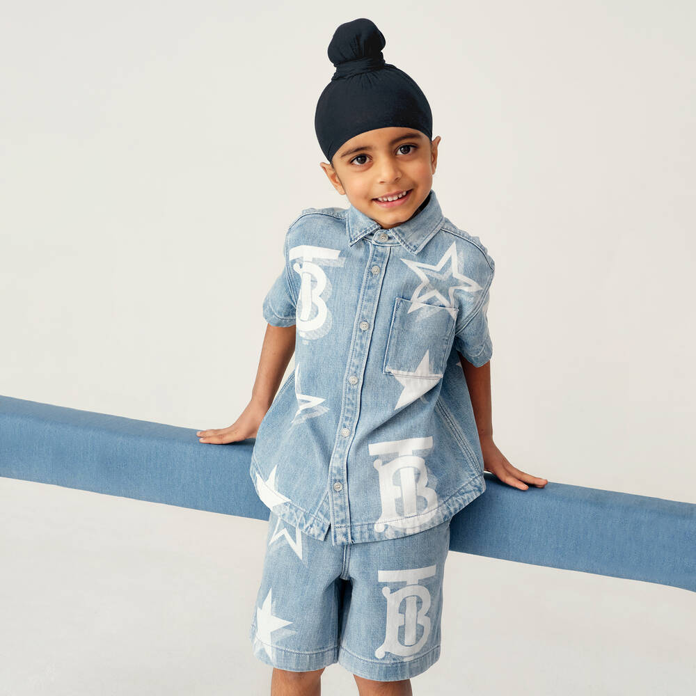 Boys Light Blue Denim Shirt