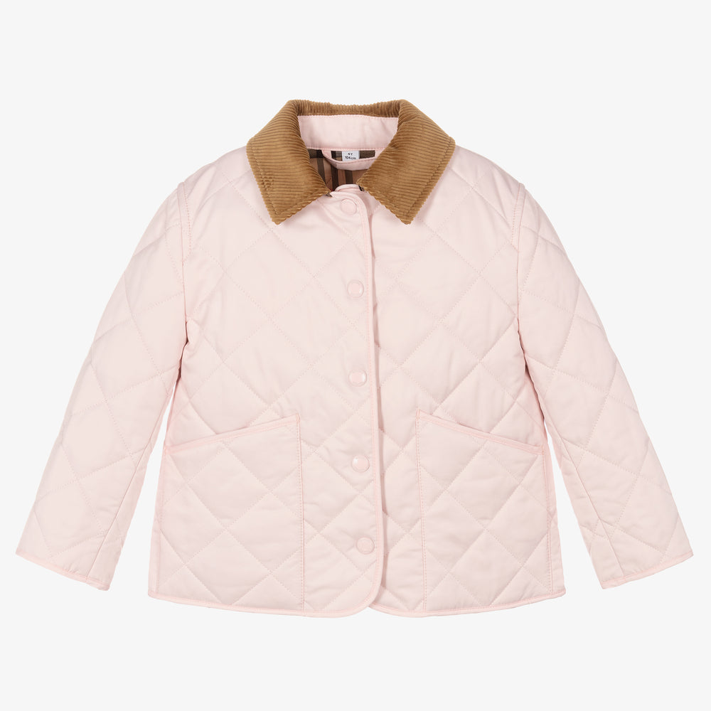 Girls Pink Padded Jakcet