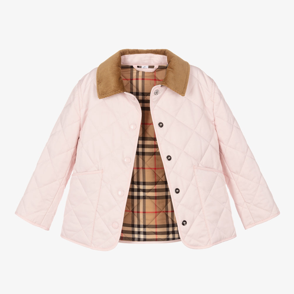 Girls Pink Padded Jakcet