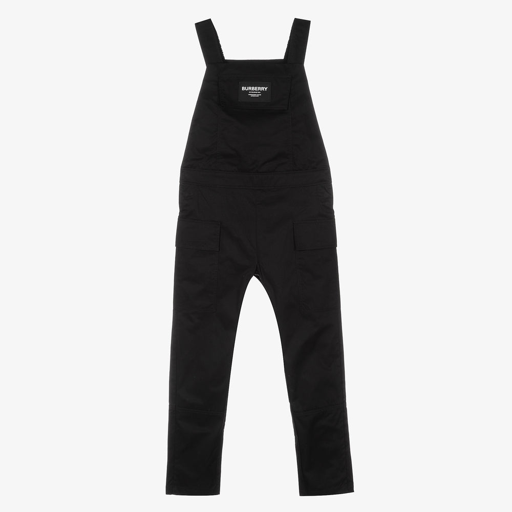 Boys & Girls Black Dungarees