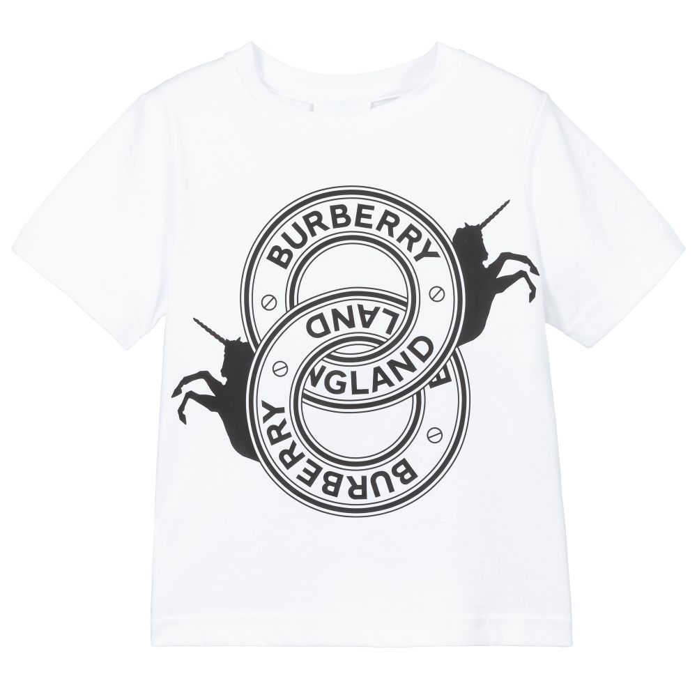 Boys & Girls White Logo T-Shirt