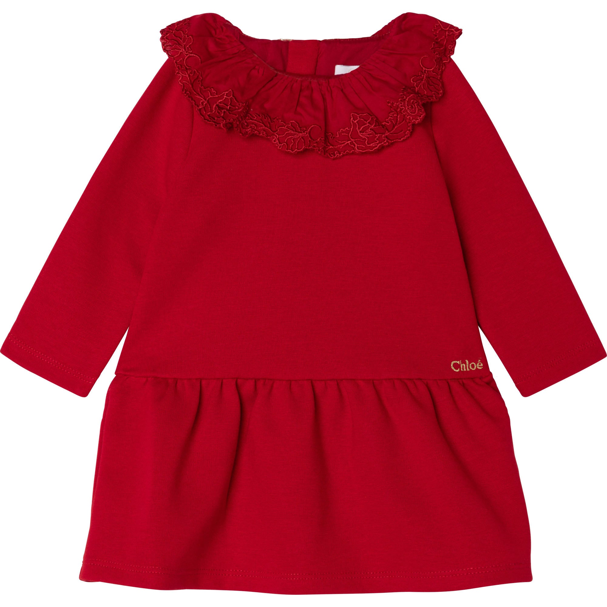 Baby Girls Red Ruffle Dress