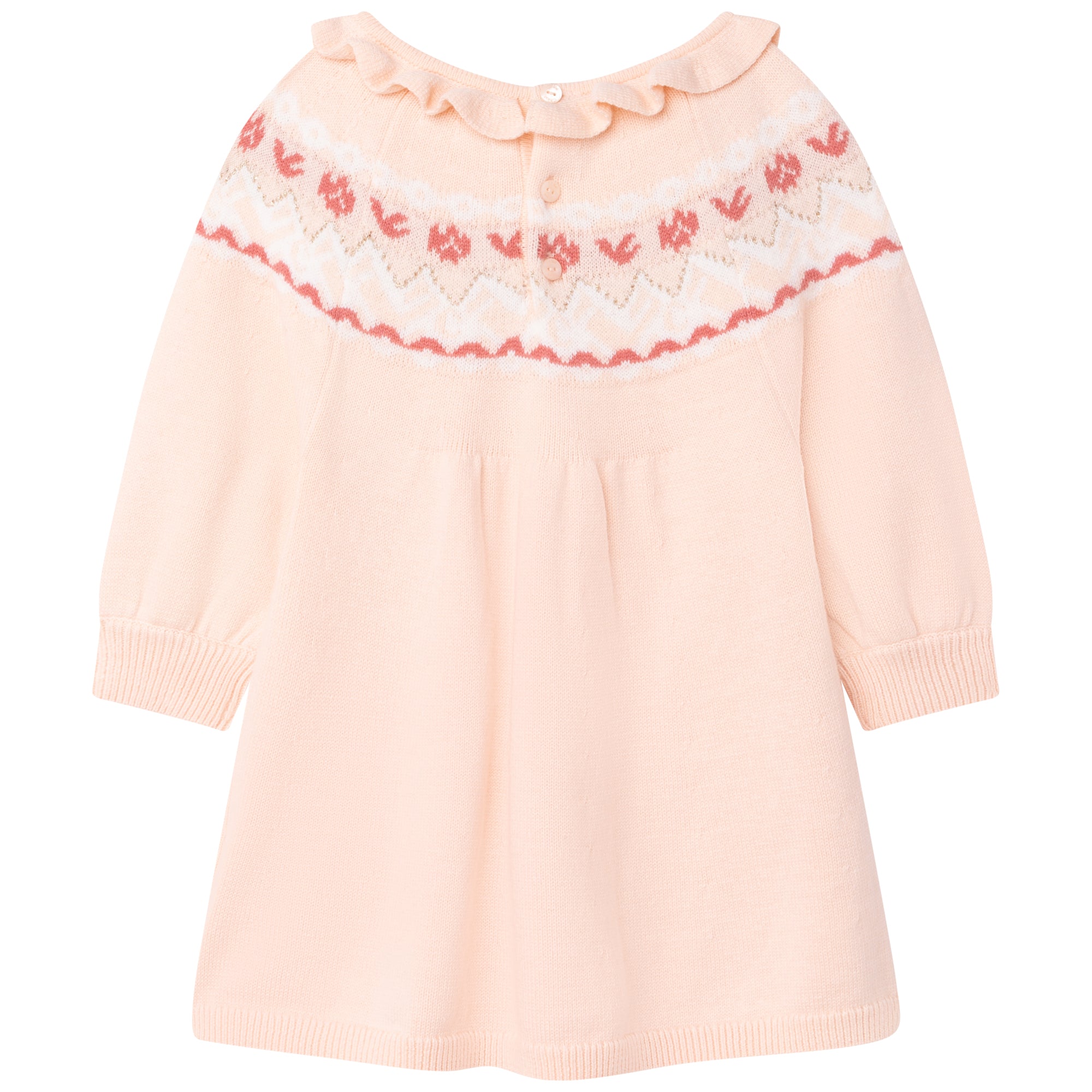 Baby Girls Pink Knit Dress