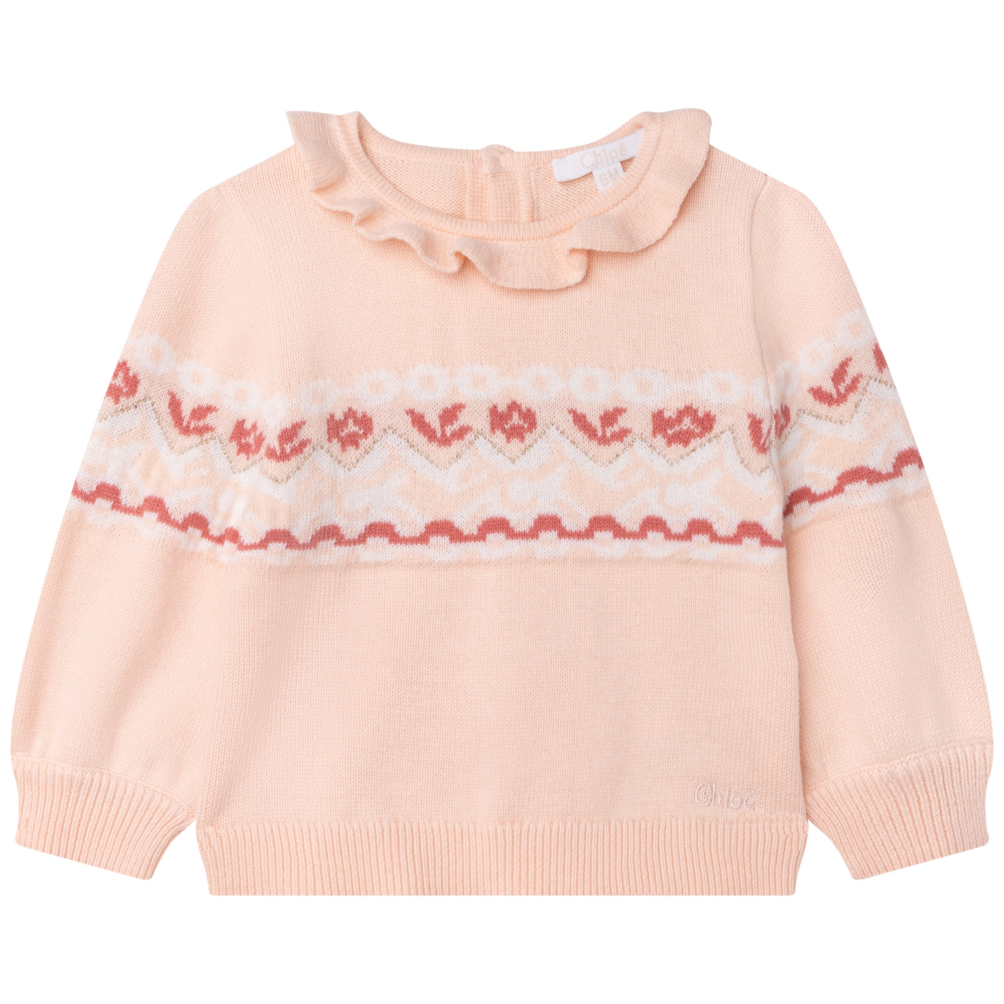 Baby Girls Pink Knit Sweater