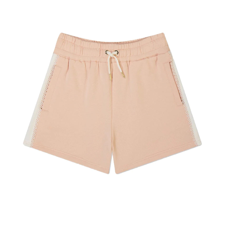 Girls Pink Cotton Shorts