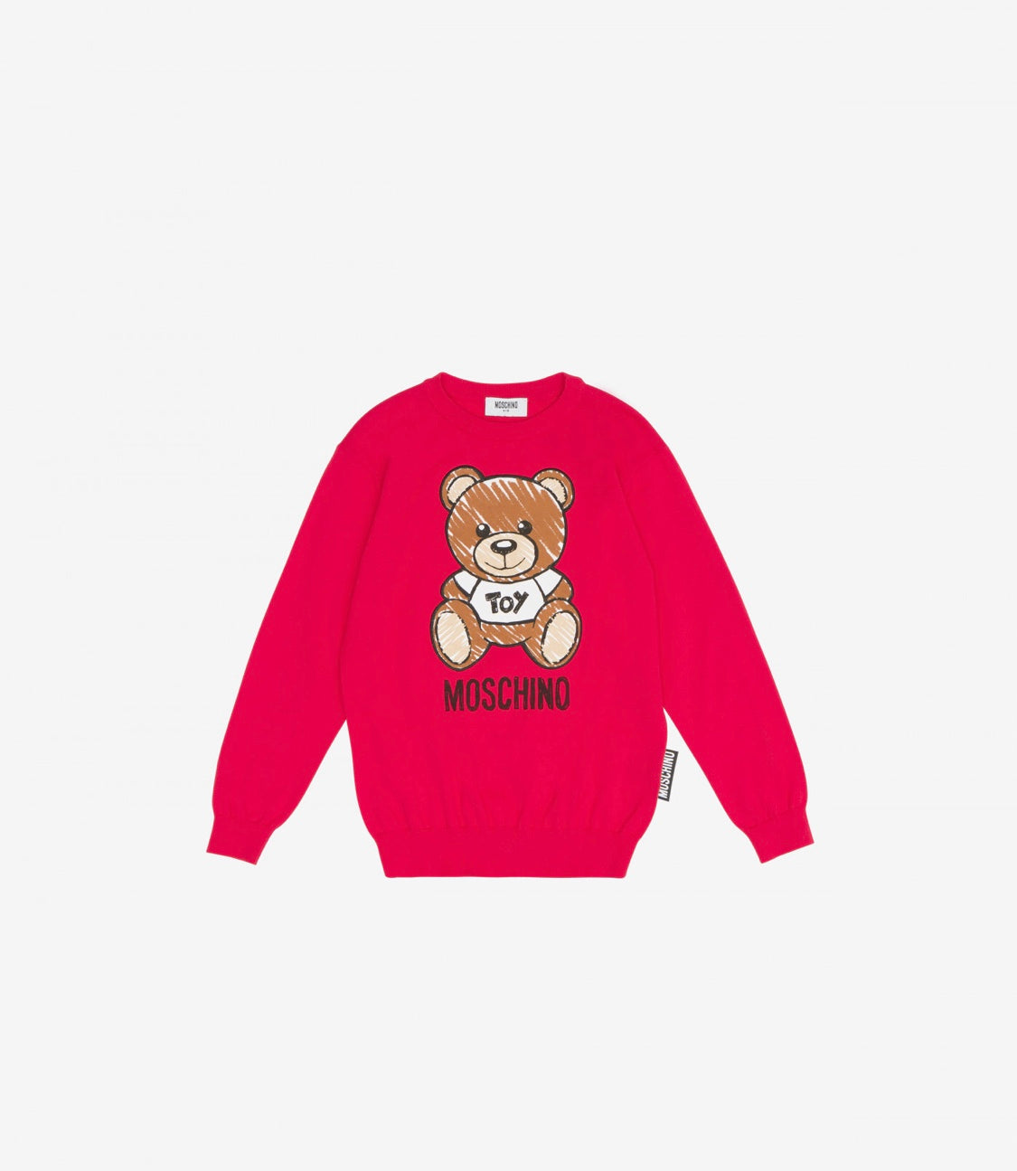 Girls Red Toy Cotton Sweater