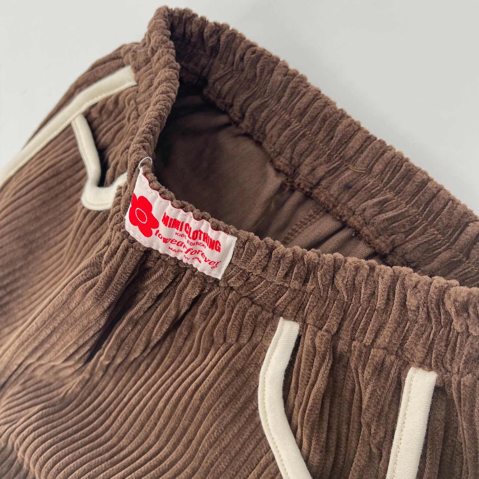 Girls Brown Corduroy Shorts