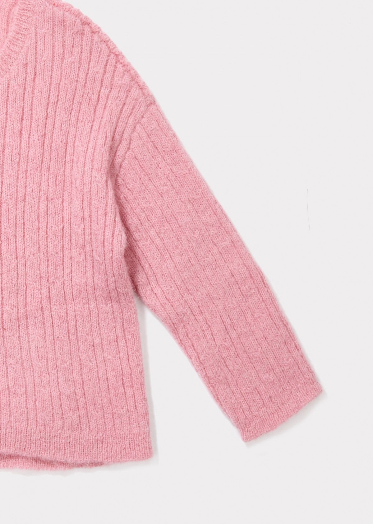 Girls Pink Knitted Sweater