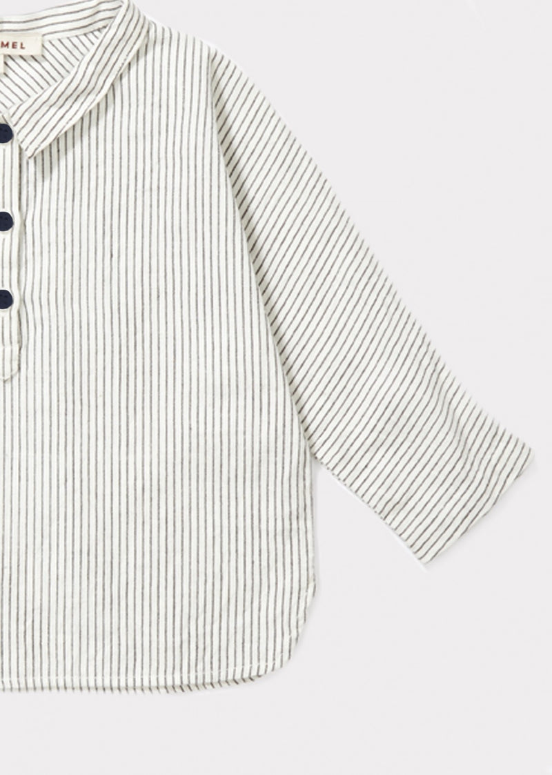 Baby Ecru Striped Shirt
