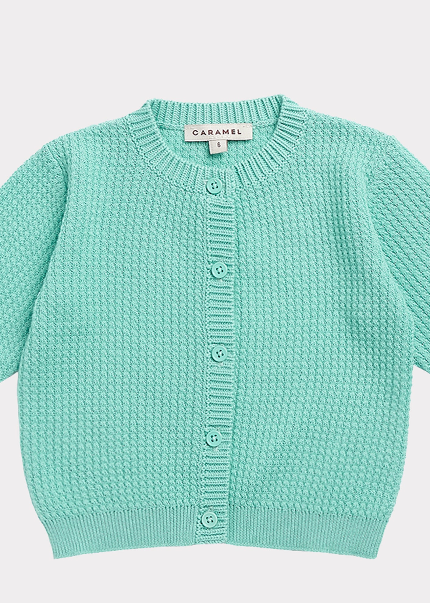 Baby Girls Green Cotton Cardigan