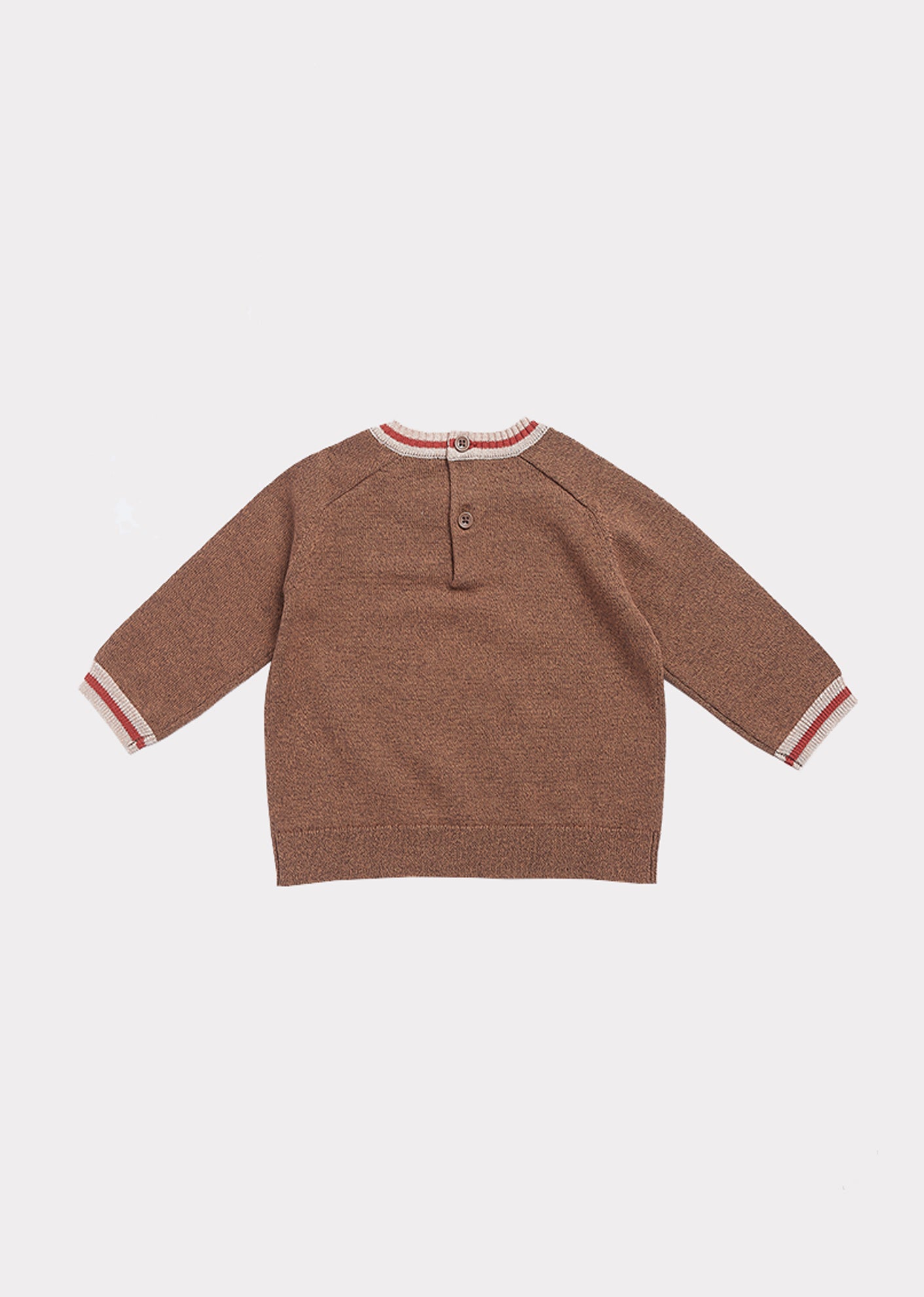 Baby Boys Brown Cotton Cardigan