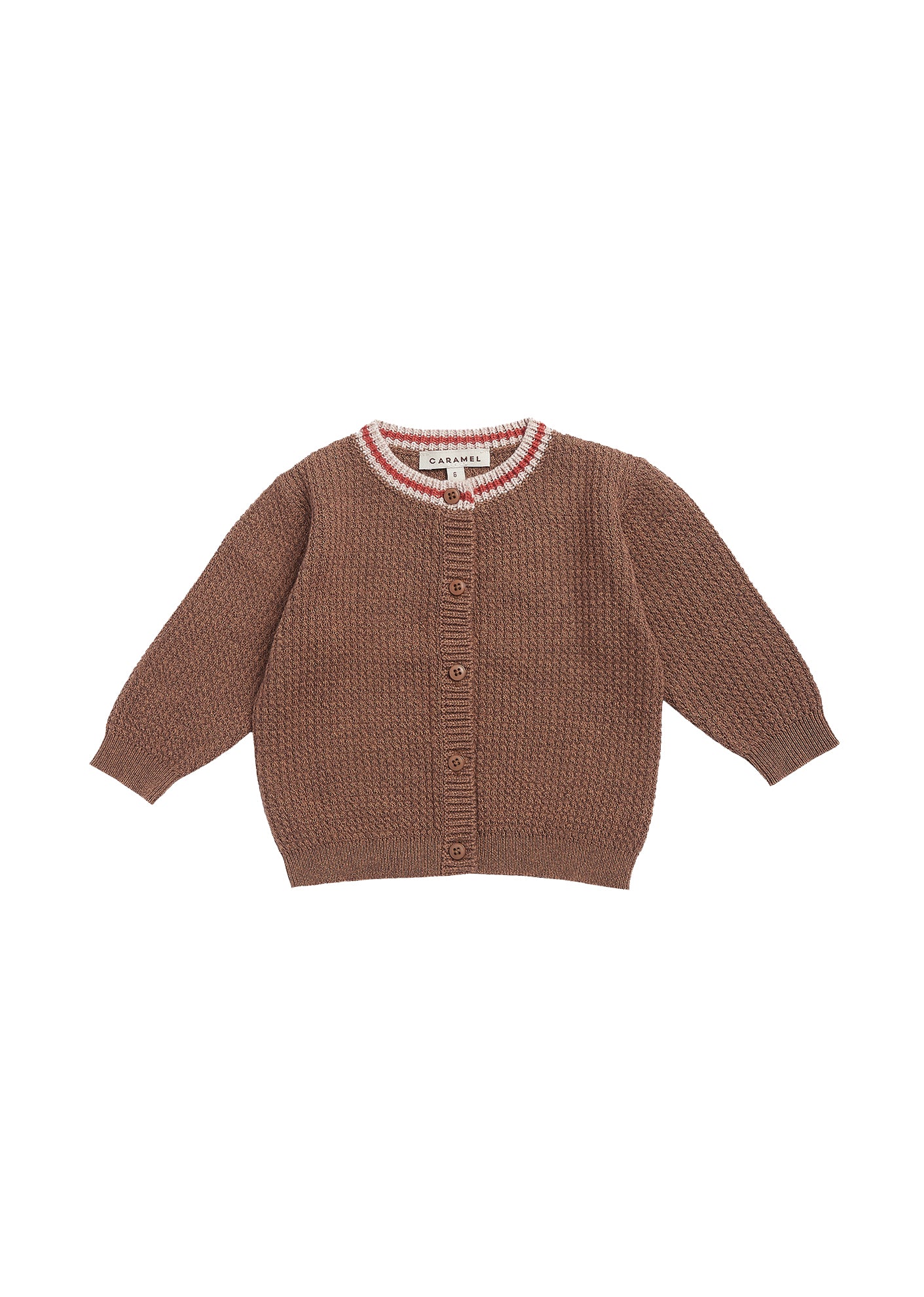 Baby Boys Brown Cotton Cardigan