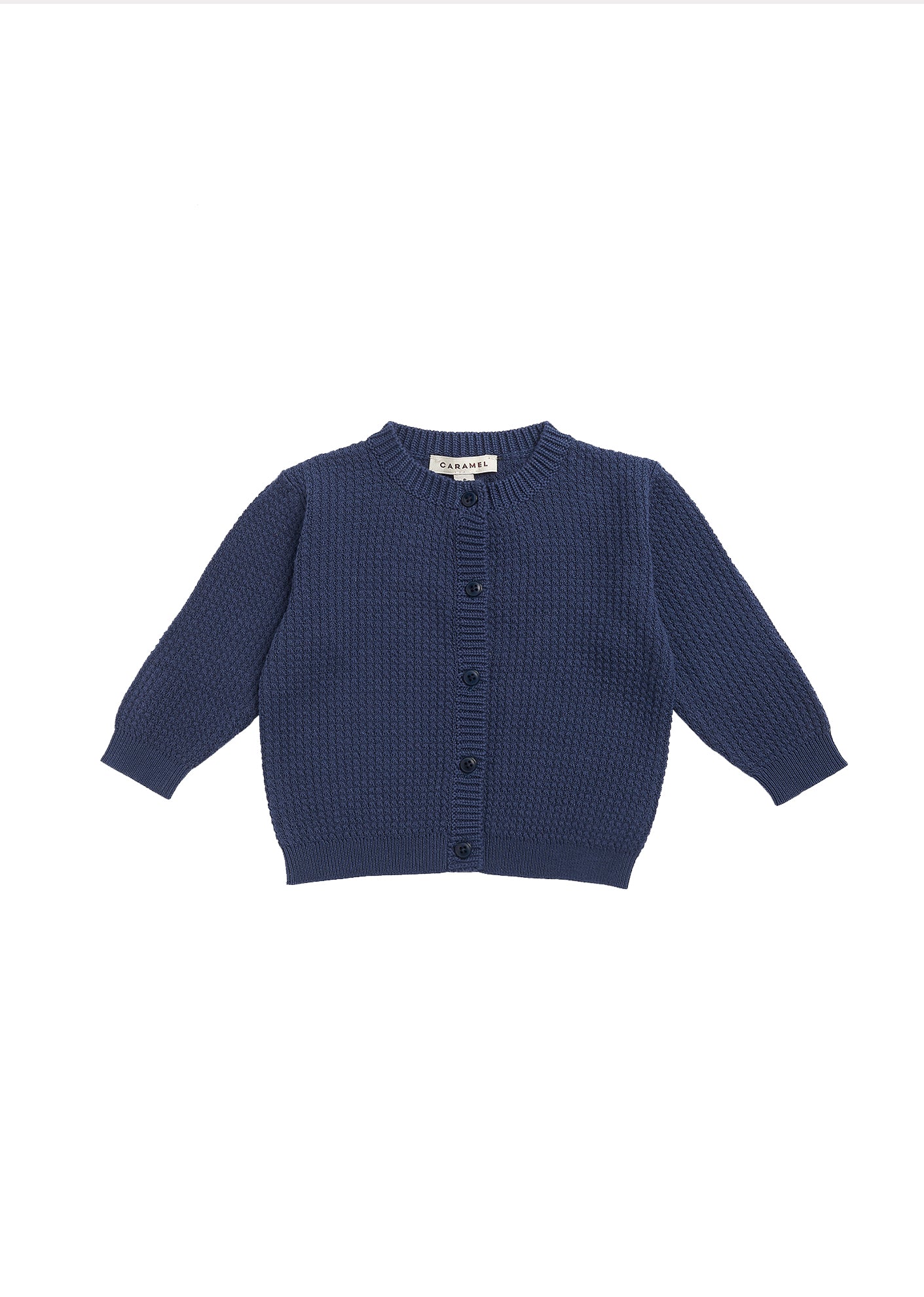 Baby Boys Navy Cotton Cardigan