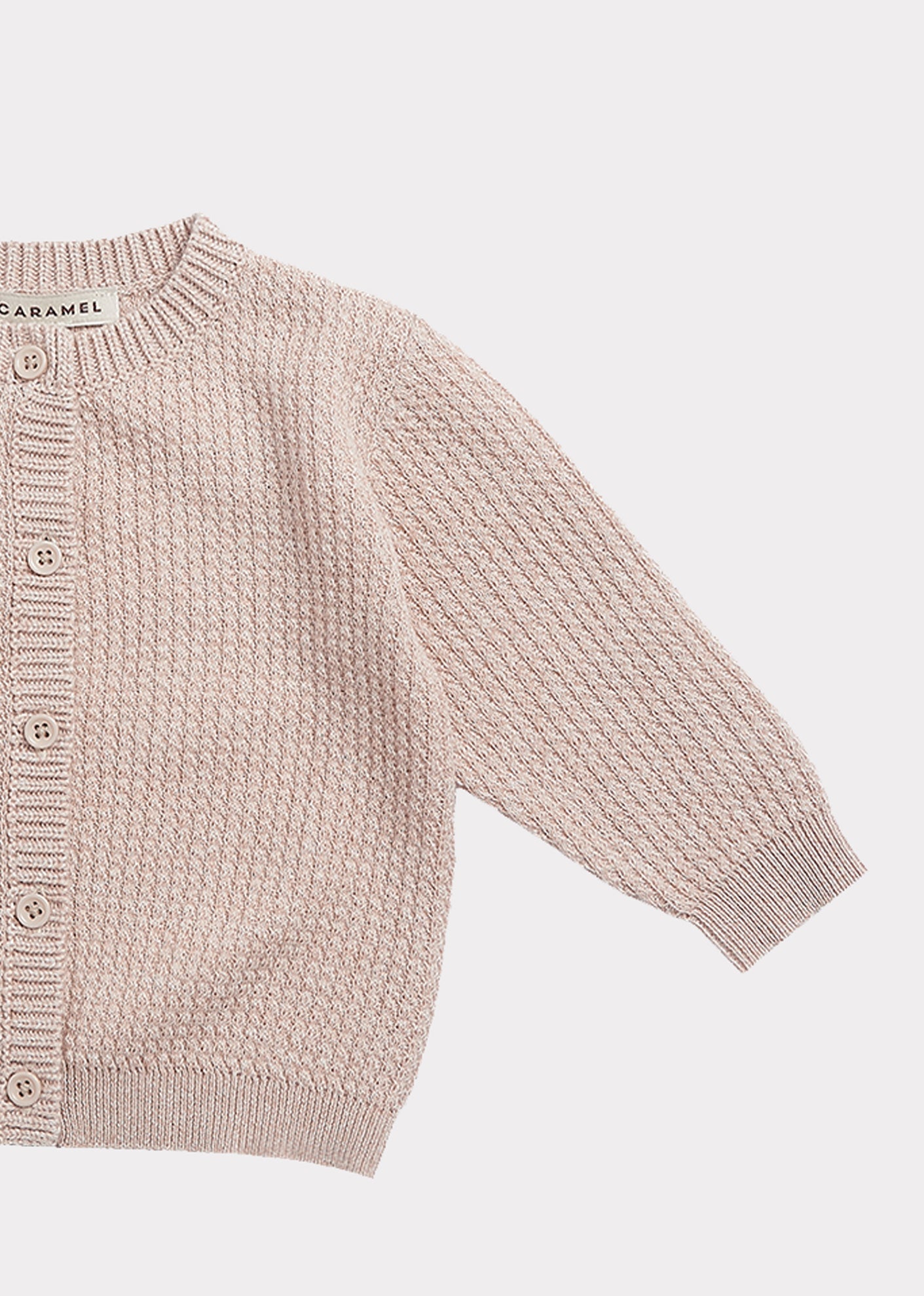 Baby Girls Camel Cotton Cardigan
