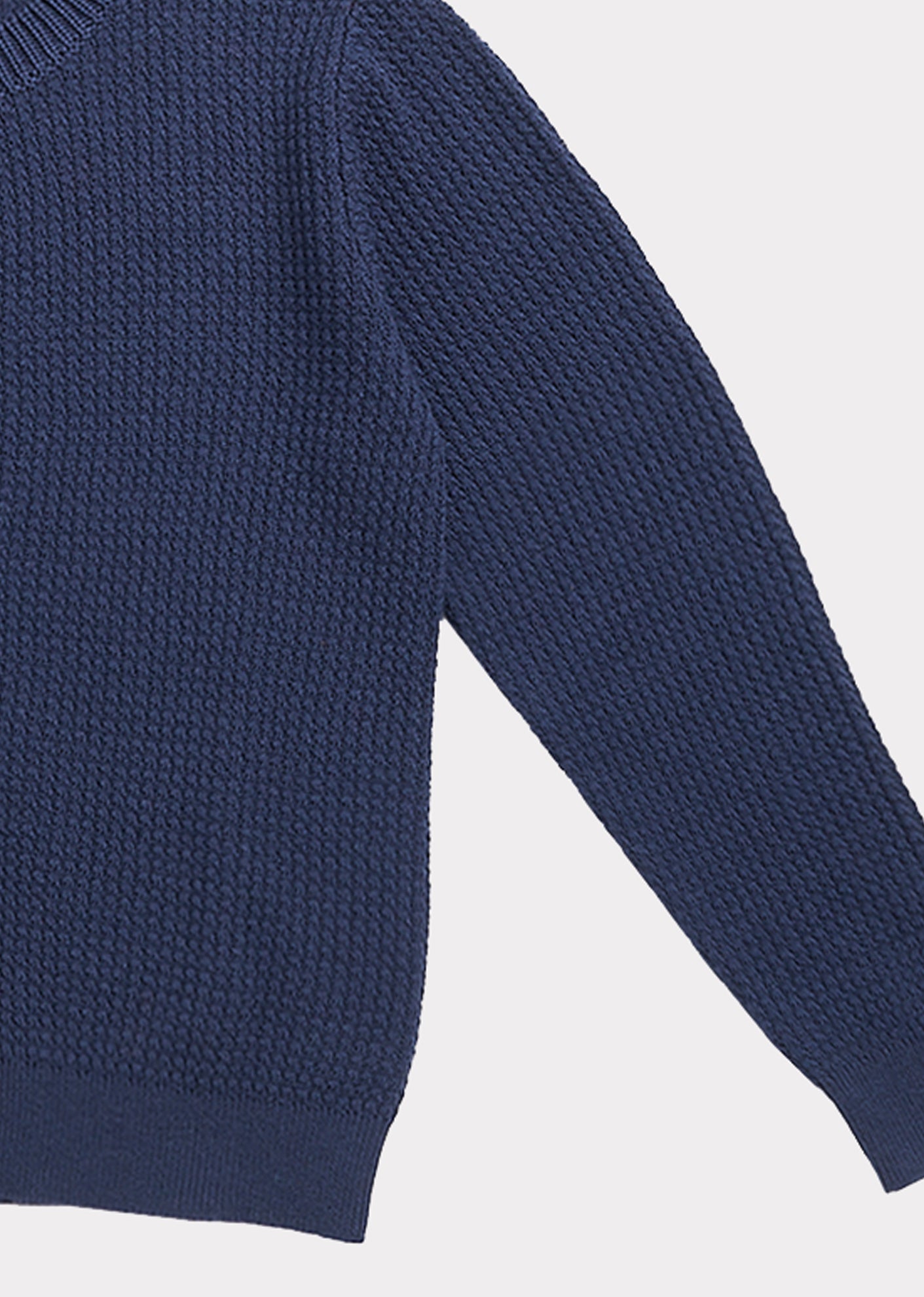 Girls Navy Cotton Cardigan