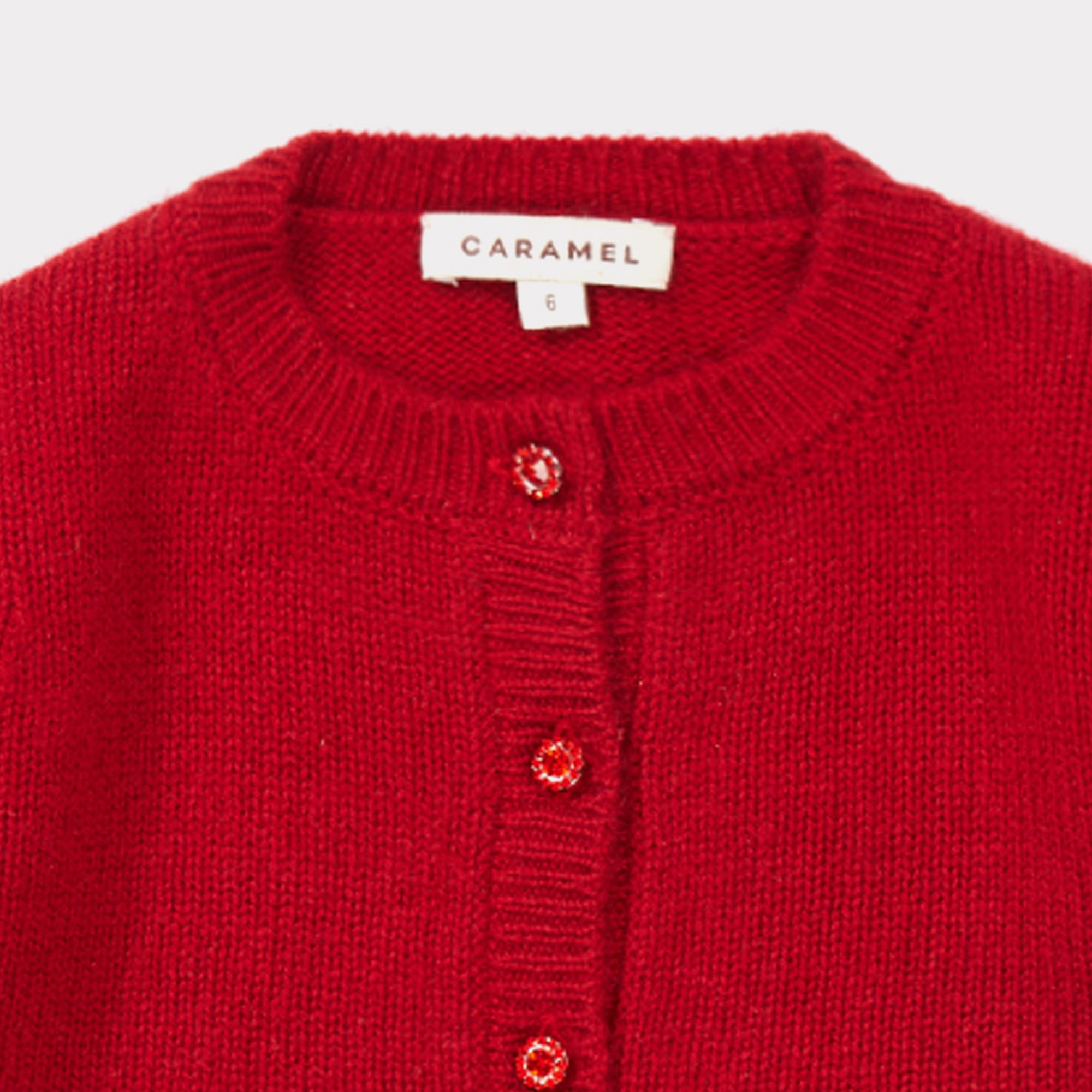 Baby Girls Redcurrant Cashmere Cardigan