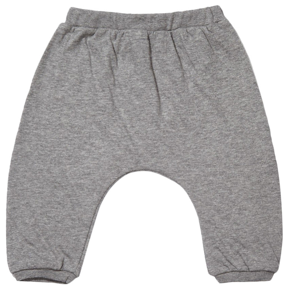 Baby Boys Grey Cotton Jersey Trouser - CÉMAROSE | Children's Fashion Store - 1