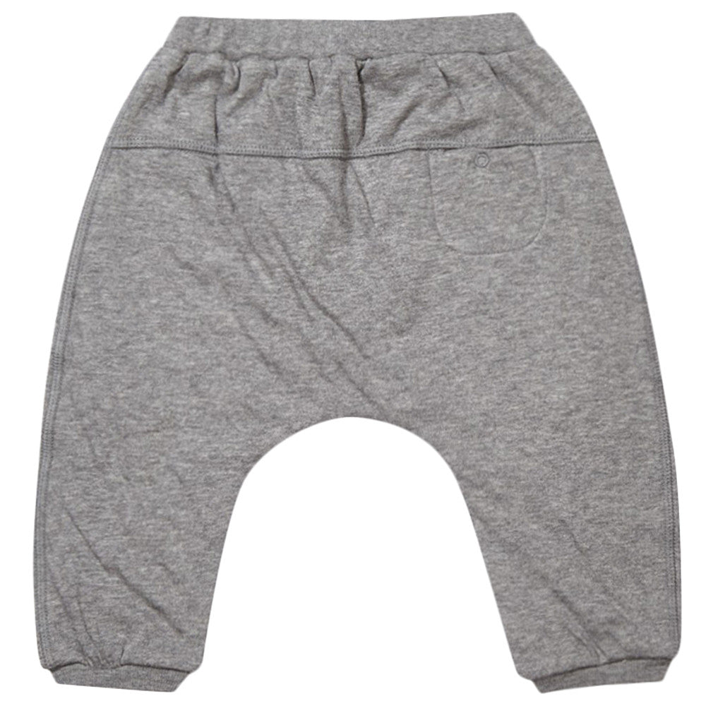 Baby Boys Grey Cotton Jersey Trouser - CÉMAROSE | Children's Fashion Store - 2