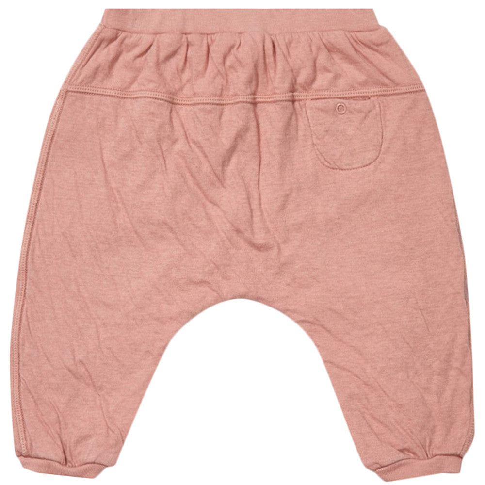 Baby Boys Dark Rose Red Cotton Jersey Trouser - CÉMAROSE | Children's Fashion Store - 2