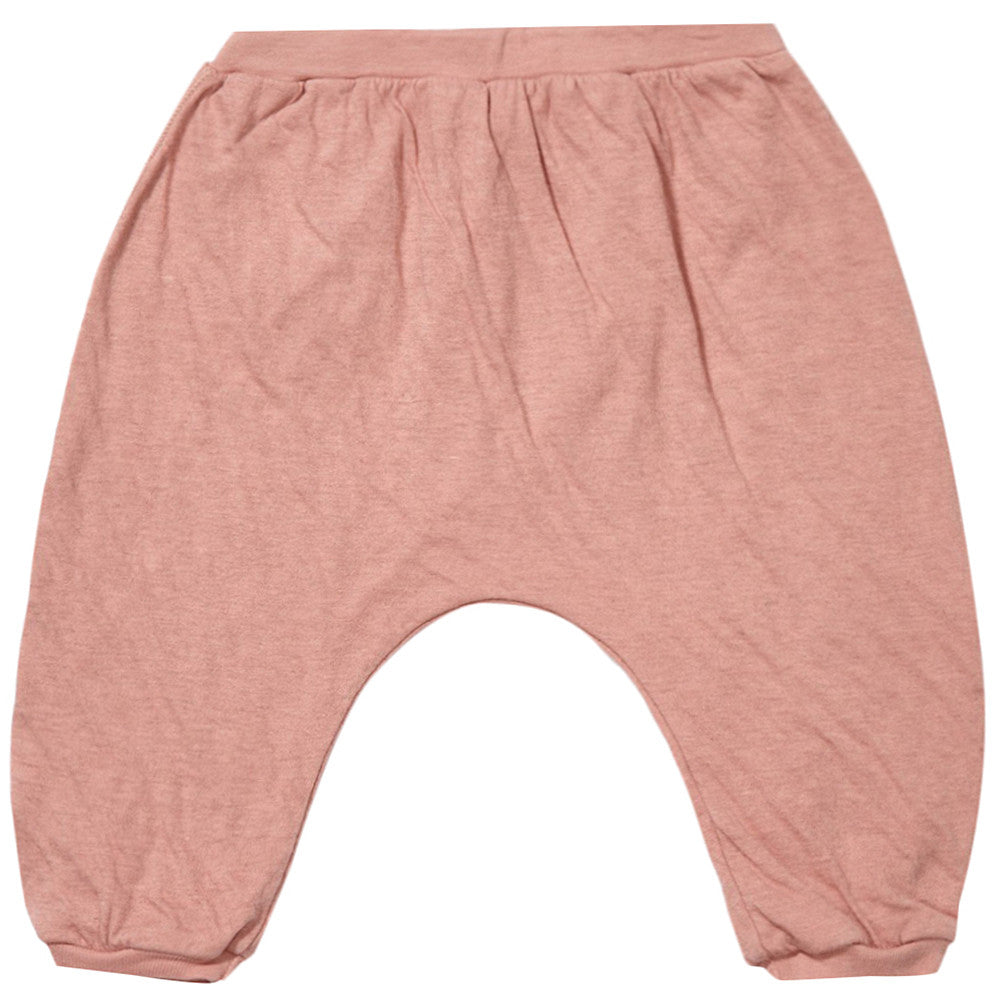 Baby Boys Dark Rose Red Cotton Jersey Trouser - CÉMAROSE | Children's Fashion Store - 1