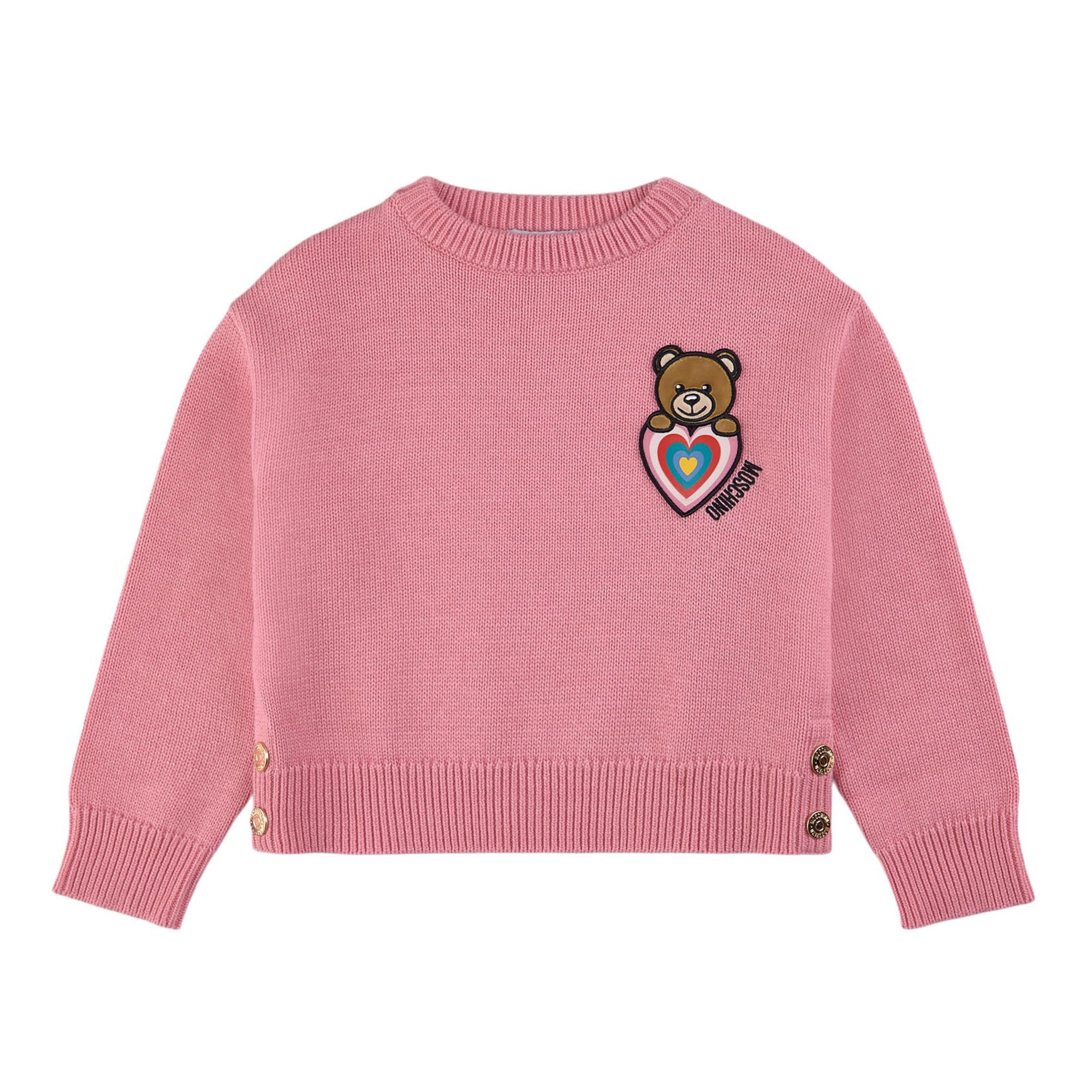 Girls Pink Cotton Sweater