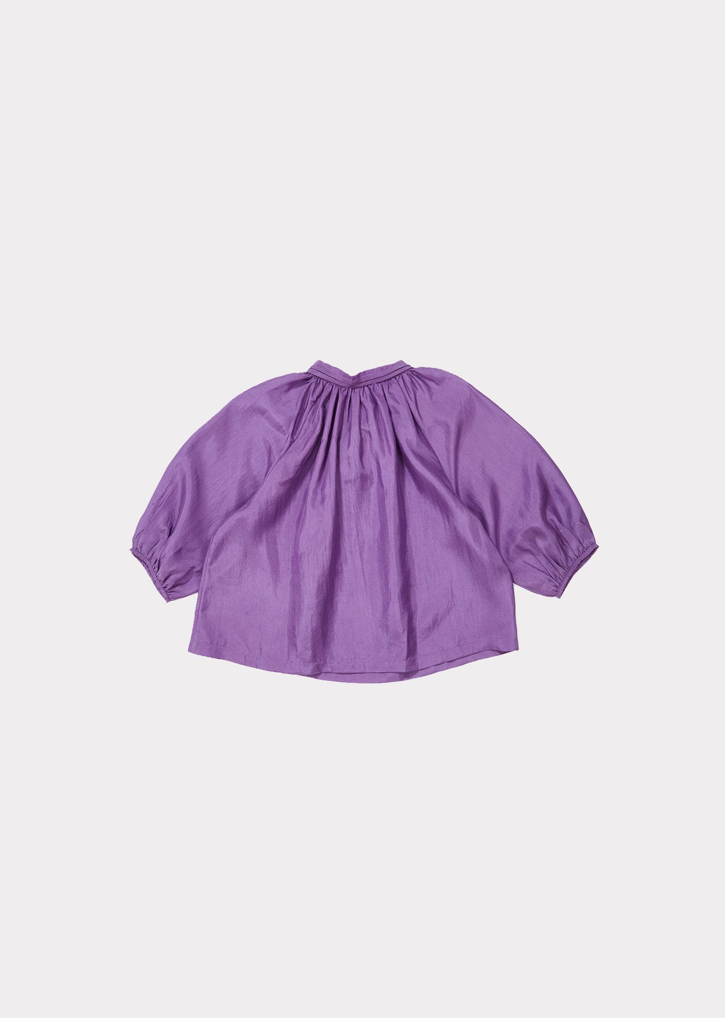 Girls Purple Silk Blouse