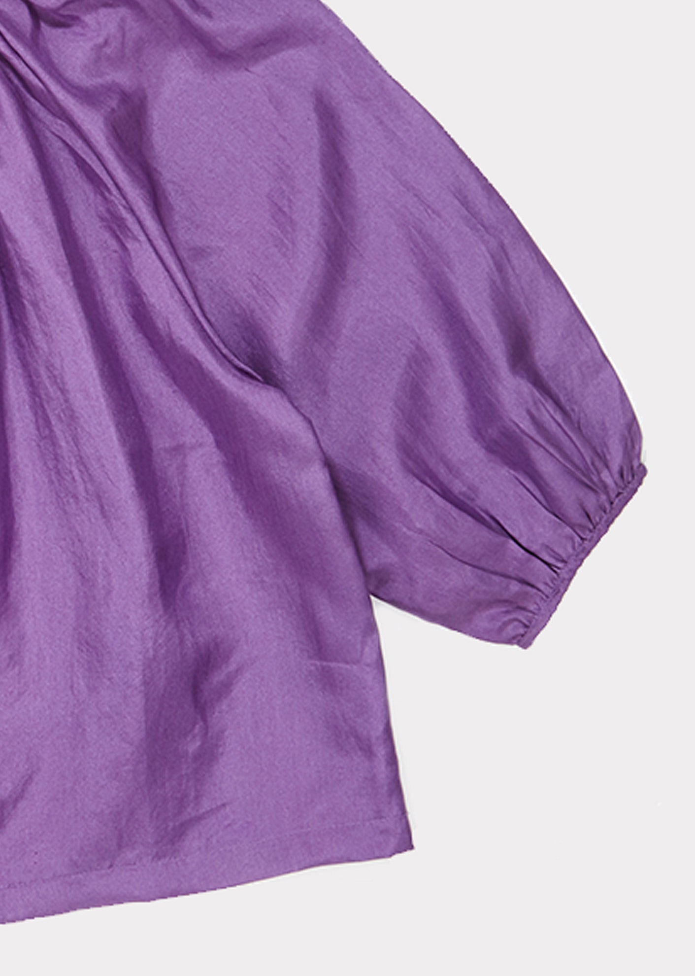 Girls Purple Silk Blouse