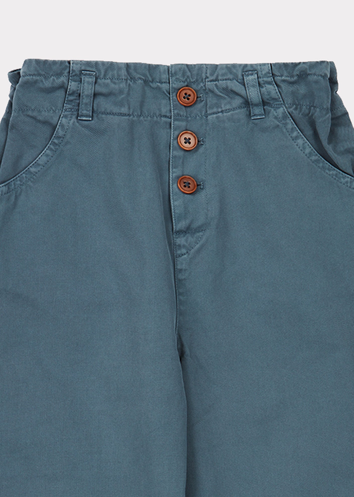 Boys & Girls Blue Cotton Trousers